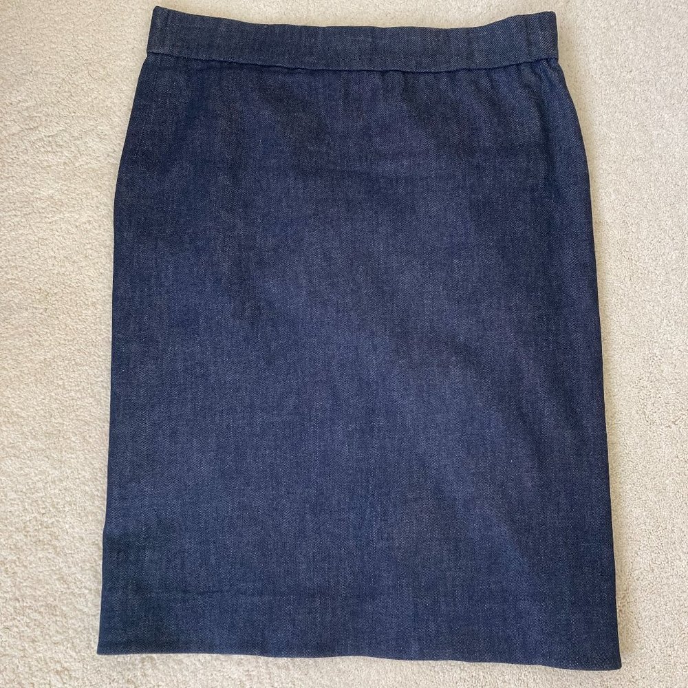 DKNY Dark Denim Pencil Skirt